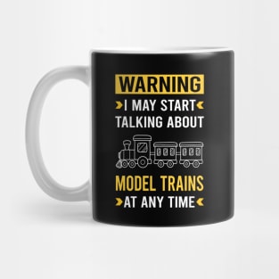 Warning Model Train Trains Railroad Railway Mug